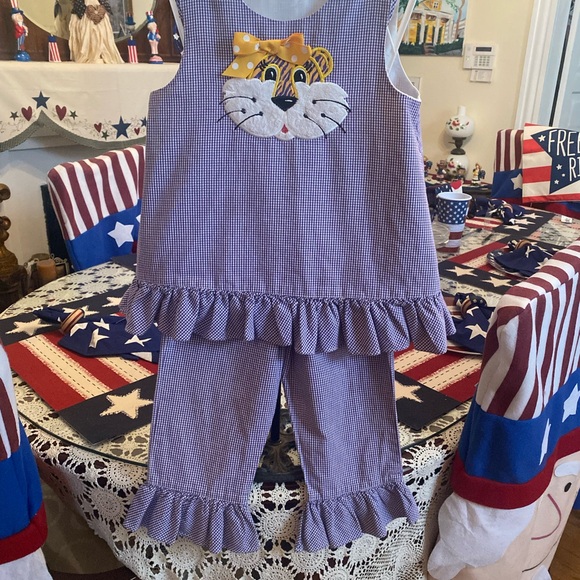 Silly Cat Boutique Girls 2 pc Pant set size 4 - Picture 7 of 16